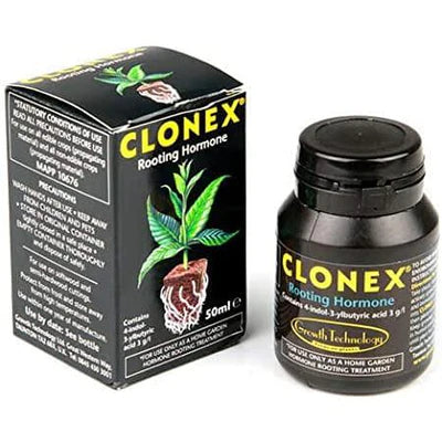 Clonex Rooting Gel, a tub of thick 3000 ppm rooting hormone gel for fresh cuttings
