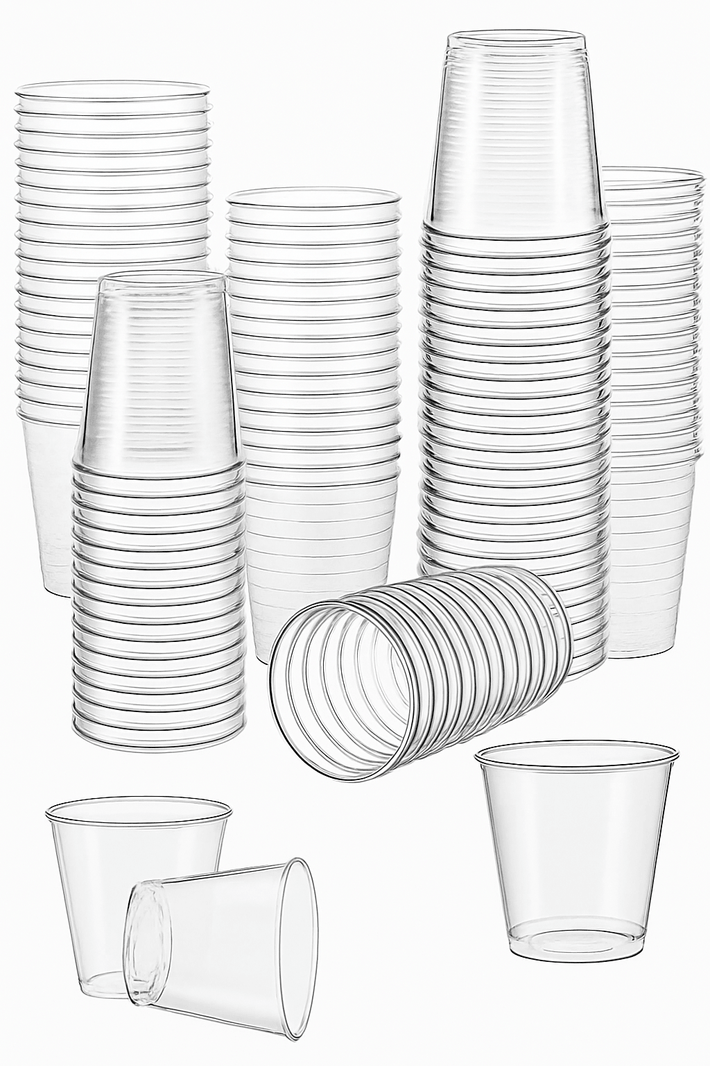 Corm Pots Small, clear reusable 3oz propagation pots with a rolled rim