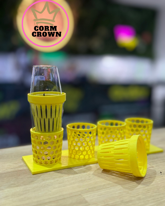Corm Crown 3D Printed Self Watering Hydro Net