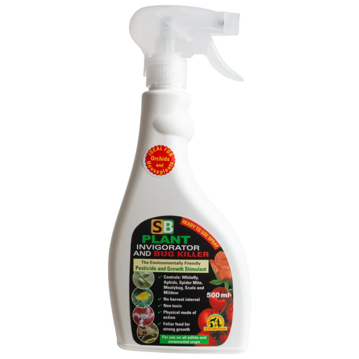 SB Plant Invigorator, a bottle of chemical-free pest control and foliar feed