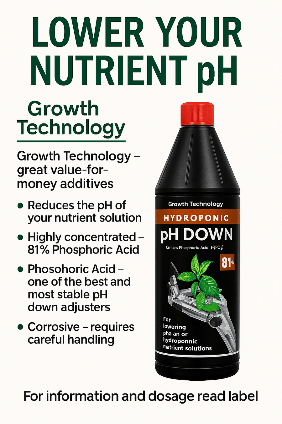 GROWTH TECHNOLOGY pH DOWN