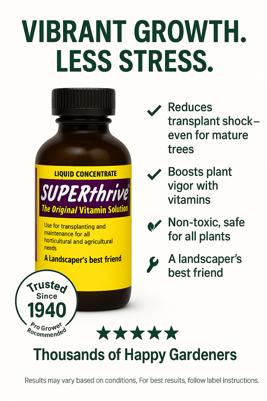 SUPERTHRIVE PLANT VITAMIN NUTRIENT SUPPLEMENT